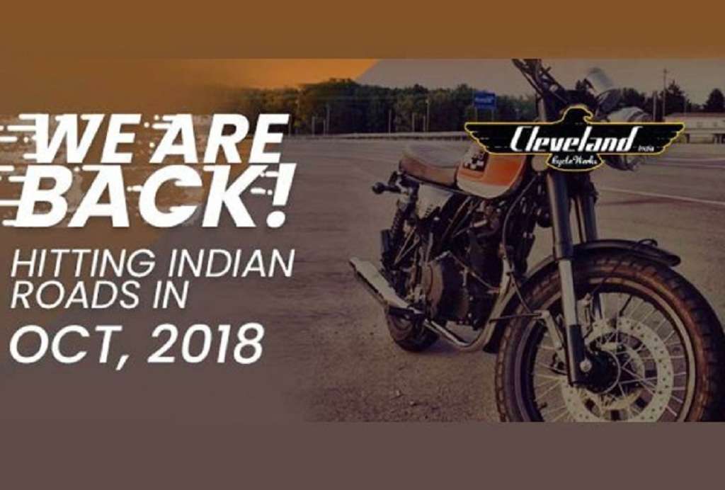 Cleveland CycleWerks To Officially Enter Indian Market In October
