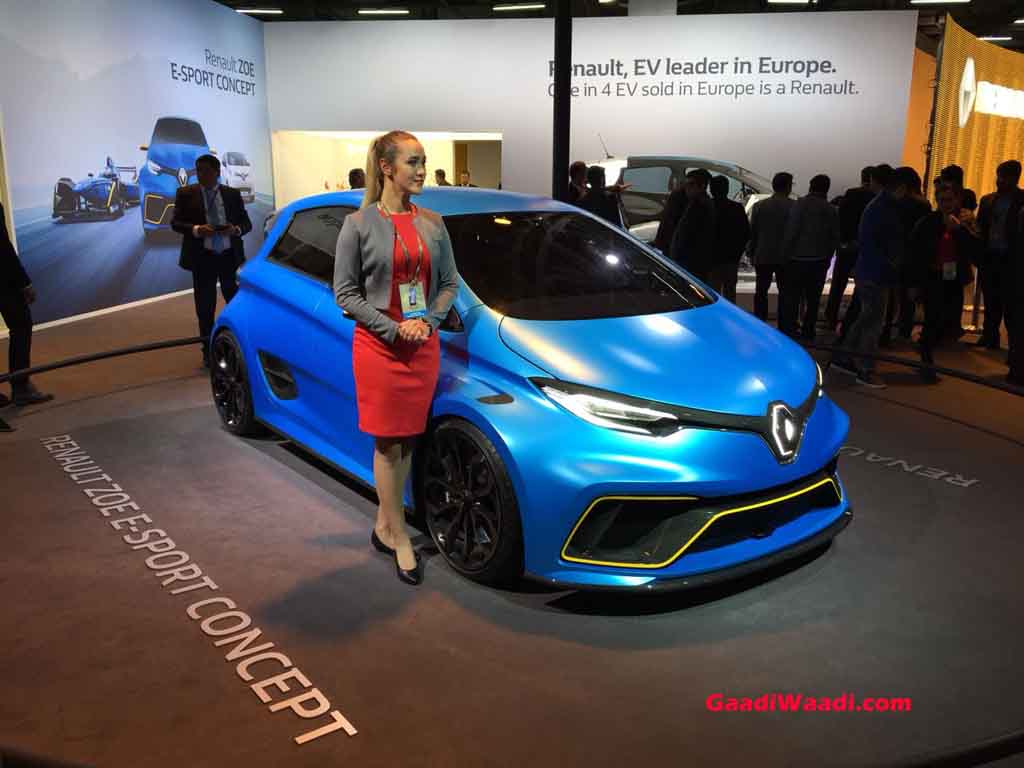 Renault Zoe e-Sport Concept at Geneva highlights electric-car performance  (live photos)
