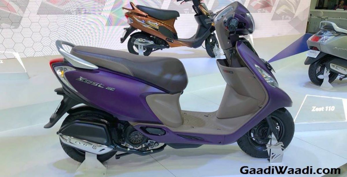 Tvs Scooty Zest 110 Receives New Matte Purple Colour