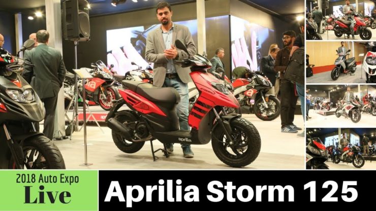 2018 Auto Expo: Aprilia Storm 125 Explained In Video [Live]