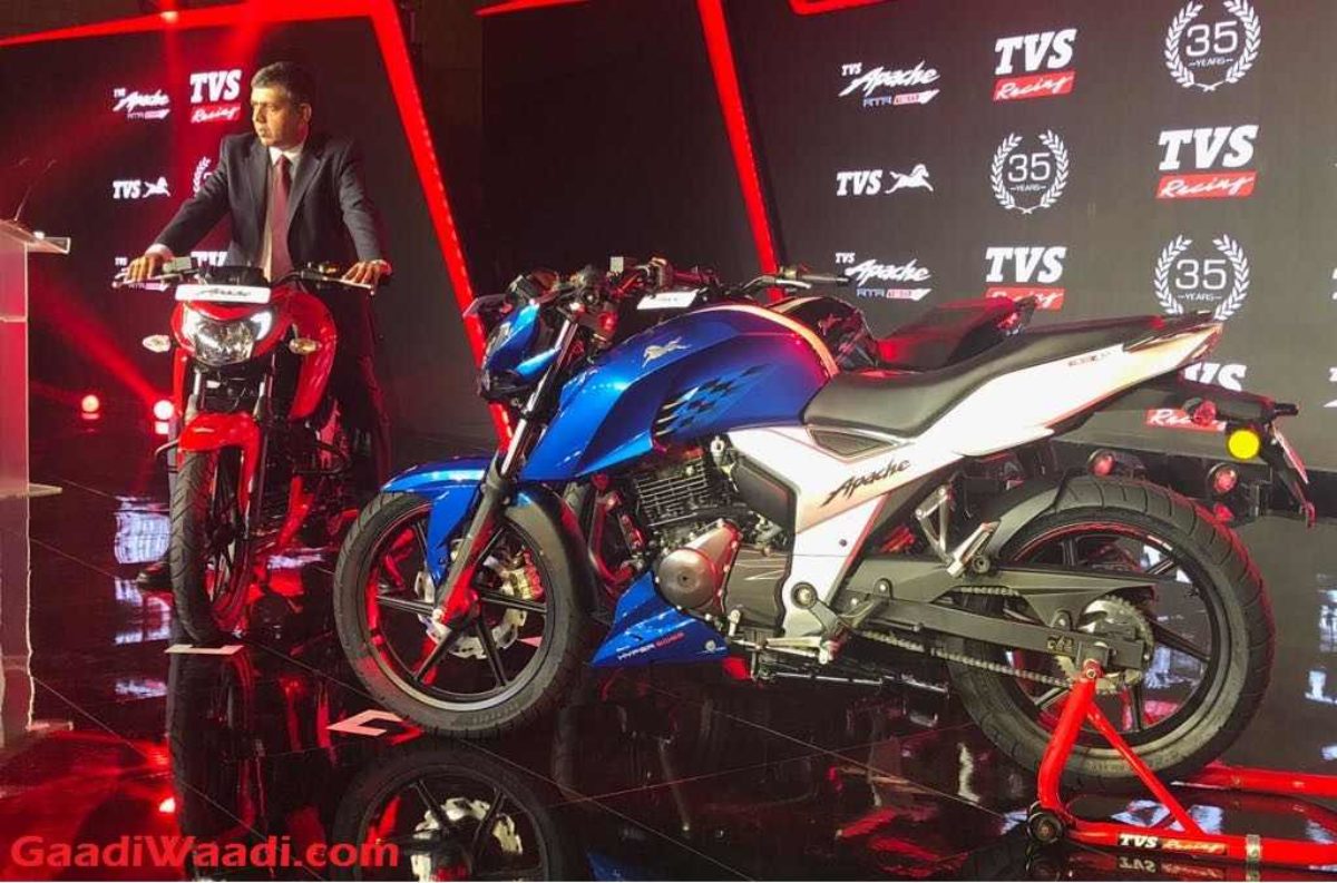 18 Tvs Apache Rtr160 4v Launched In India Price Specs Mileage