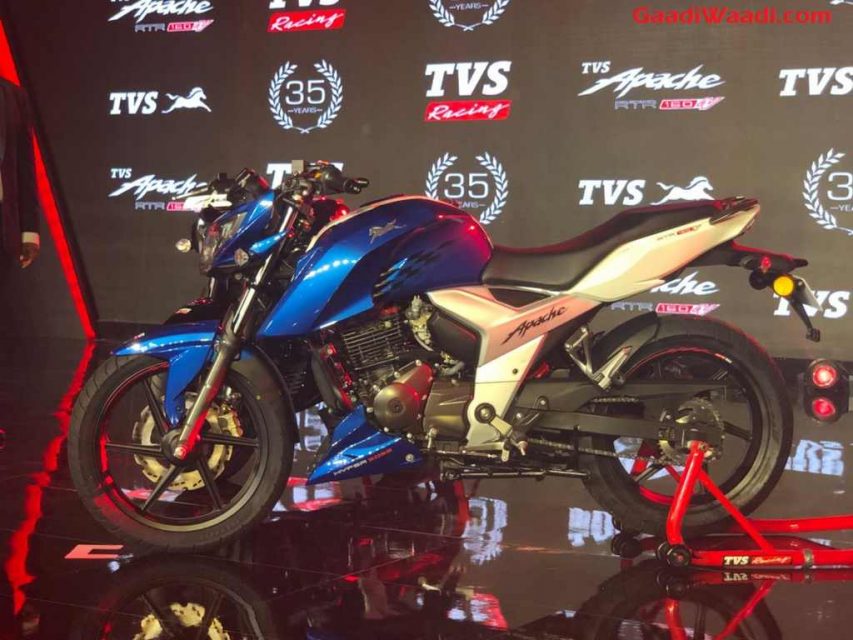 Tvs Launches Apache Rtr 160 4v In Columbia