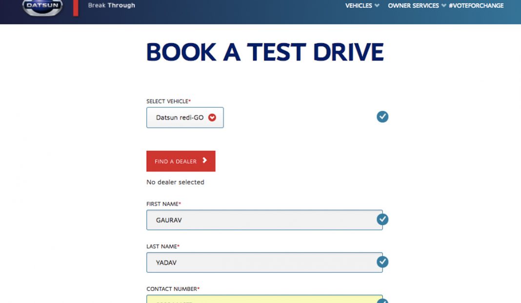 Datsun Automatic Test Drive Challenge26