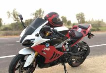 TVS Apache RR 310 Customised To Look Like BMW S1000RR_