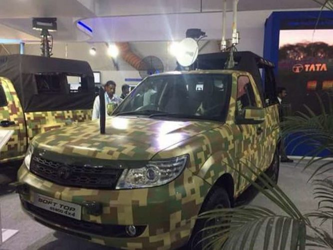 Tata Safari Storme GS800 Pickup Truck For Indian Army Revealed