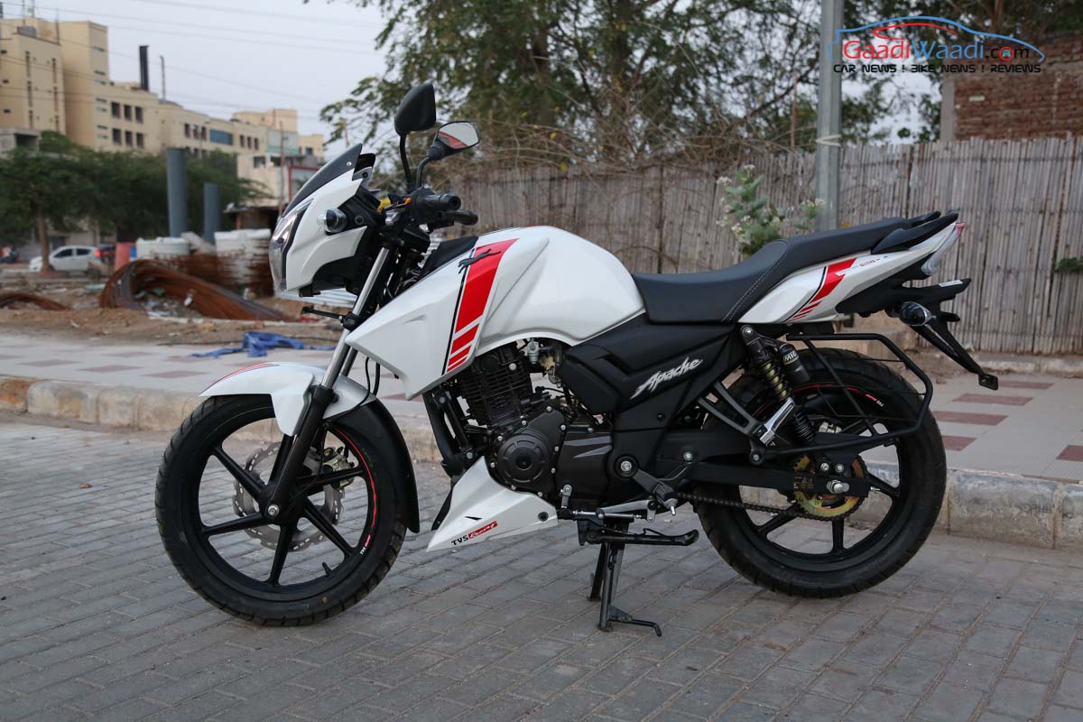 Tvs Apache Rtr 160 White Race Edition Launched In India At Rs 79 715