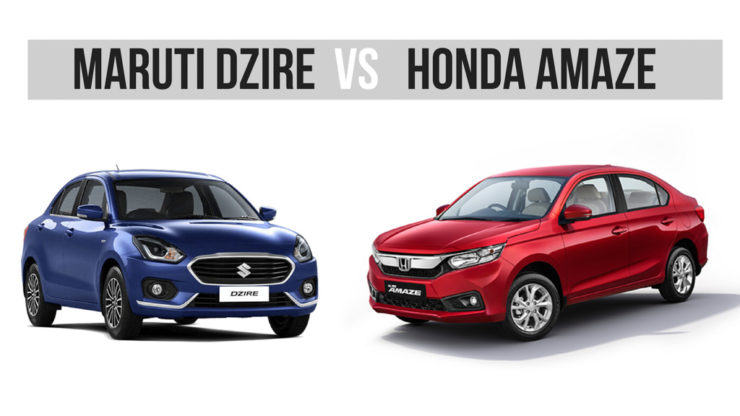 Price Comparison: New Honda Amaze With Segment Leader Maruti Dzire