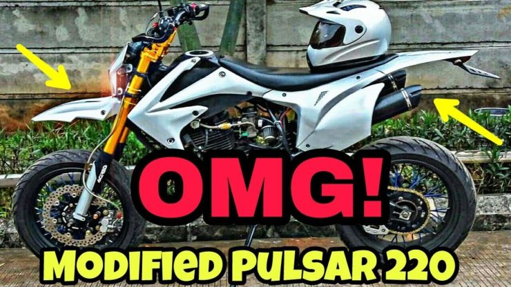 This Modified Bajaj Pulsar 220 Into Supermoto Off-Roader Is Every Guy’s Fantasy