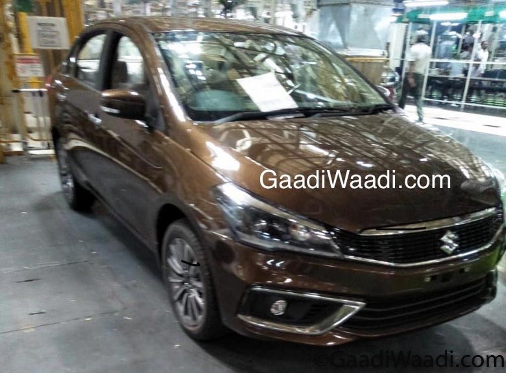 2018 Maruti Suzuki Ciaz Spied Inside And Out; Ready For Launch 4