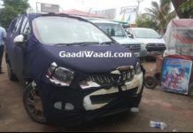 2018 Mahindra Premium MPV (Toyota Innova Rival) Spied Revealing Front End In India (Mahindra Marazzo)