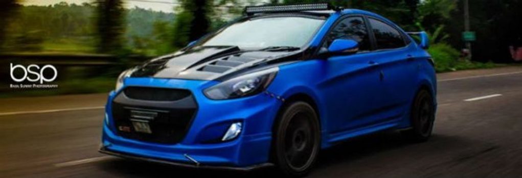 This Modified Hyundai Verna Is Embodied With Aggression