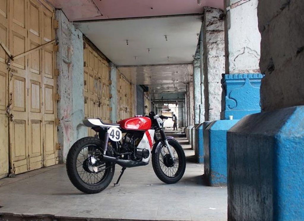 This Modified Yamaha Rx100 Cafe Racer Is Ready For Battle