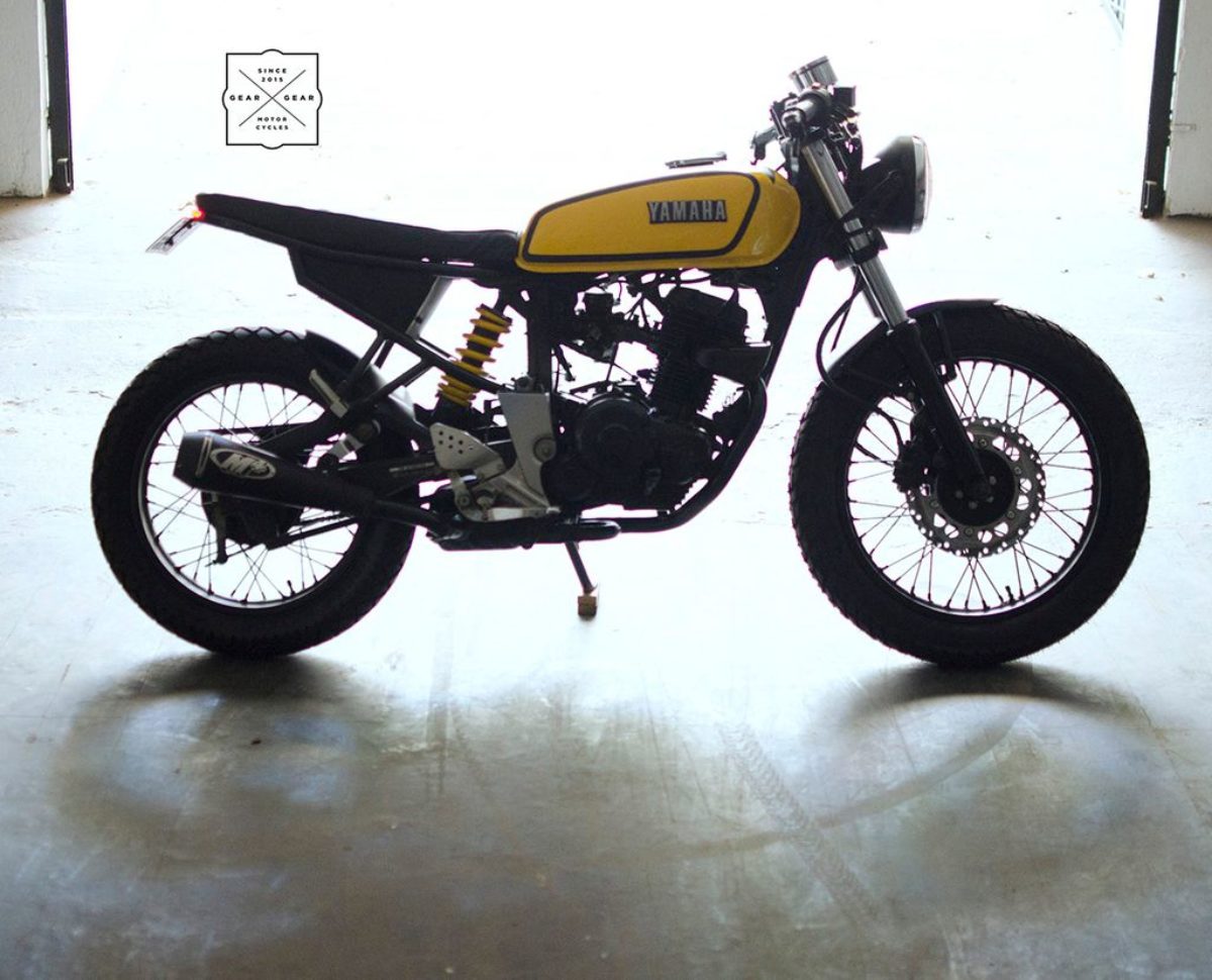 This Yamaha Fz Is Modified Into Rx 100 Inspired Cafe Racer