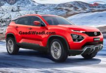 2019 Tata Harrier Red SUV Rendered Red