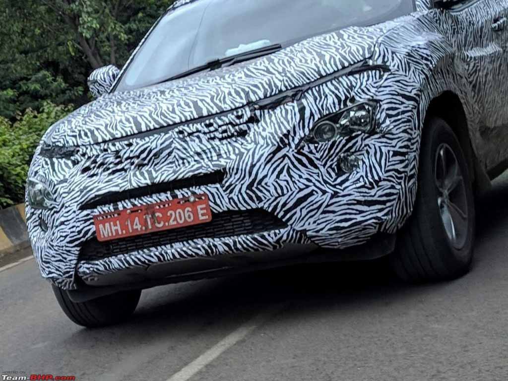 Tata Harrier Spied Front End