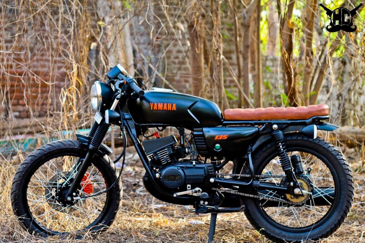 This Modified Yamaha Rx135 With Cafe Racer Theme Looks Classy