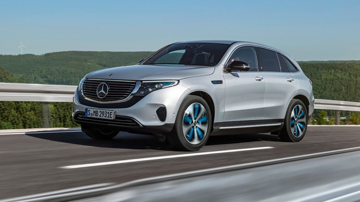 mercedes benz eqc all electric vehicle has a range of more than 320 kms
