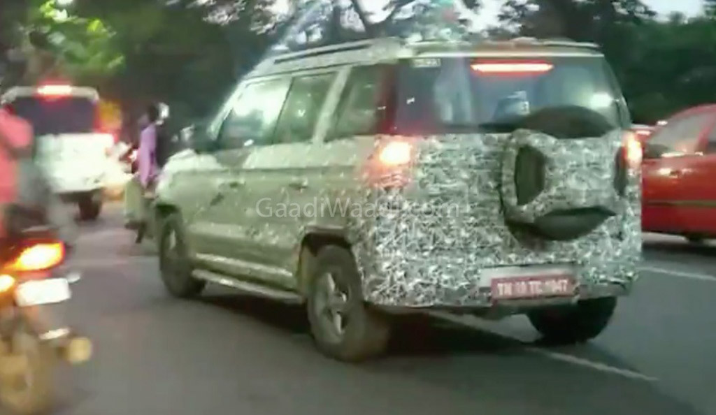 2019 Mahindra TUV300 Facelift Spied Testing For The First Time