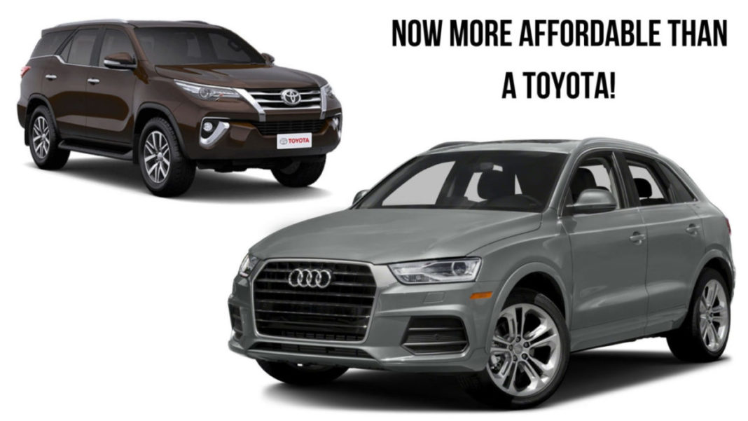 Entry-Level Audi Cars Are More Affordable Than Toyota Fortuner