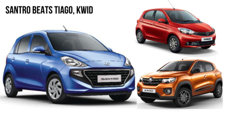 Hyundai Santro Beats Tata Tiago, Kwid in First-ever Month Celerio next