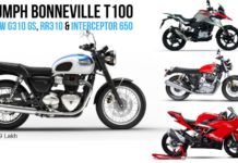 Triumph-Bonneville-T100-G310GS-Interceptor650-Apache-RR310 (premium bikes for triumph bonneville t100 price)