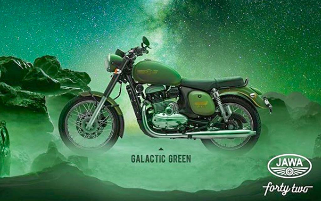 Jawa Forty Two Galactic Green Colour (42)