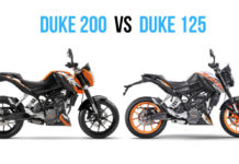 KTM Duke 125 vs KTM Duke 200 Comparison