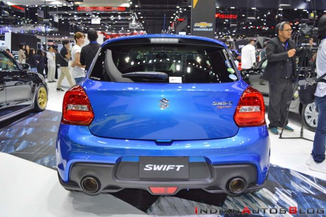 Speedy Blue Metallic Custom Suzuki Swift Rear