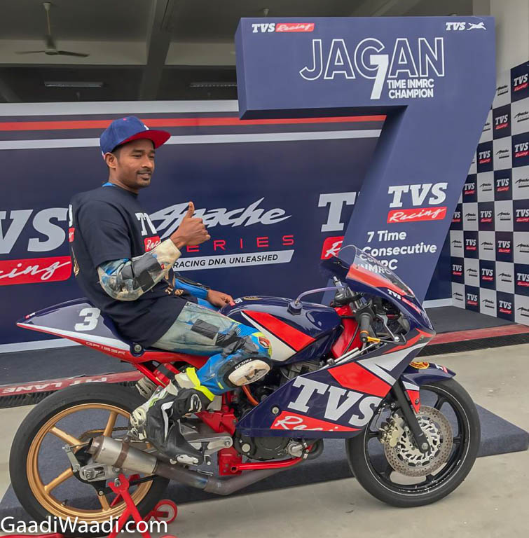 TVS Racing Jagan Kumar INMRC 2018 Champion
