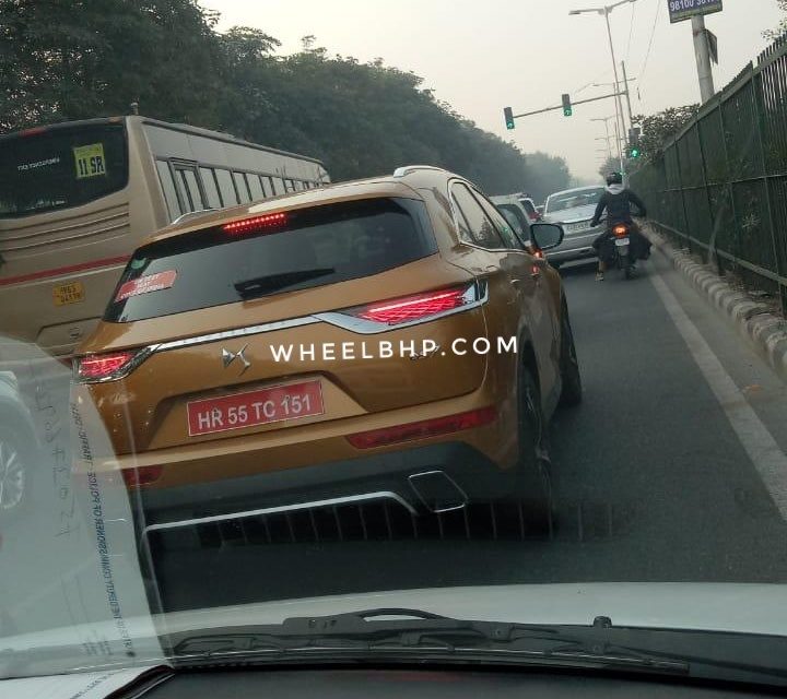 ds 7 crossback spy images india rear