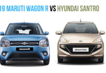 2019 Maruti Wagon R vs hyundai santro front