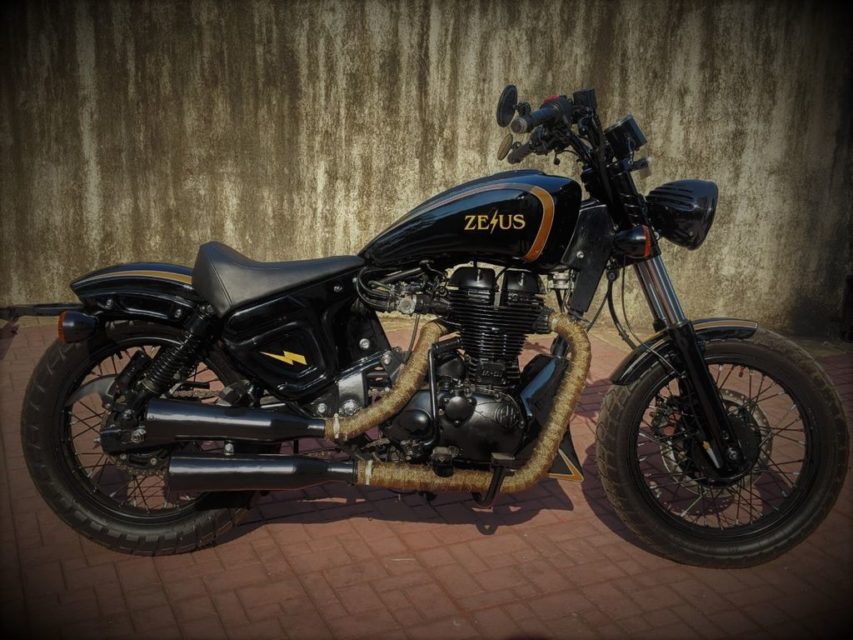 Royal Enfield Classic 500 Transformed Into A Indian Scout Bobber