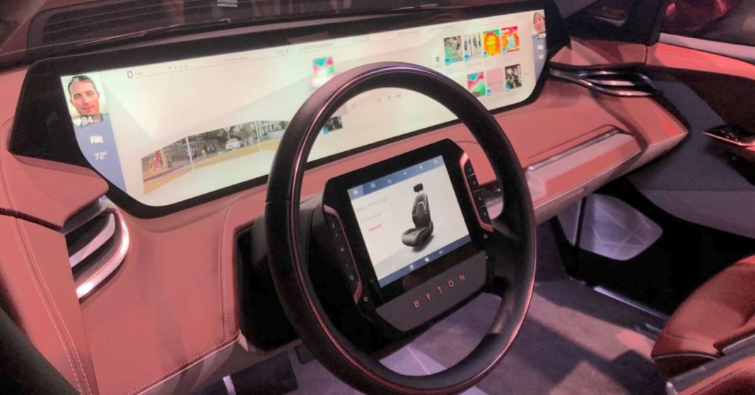 car with big screens CES 2019