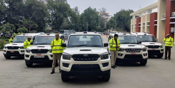 Gurugram Police Gets Six Brand New Mahindra Scorpio SUVs
