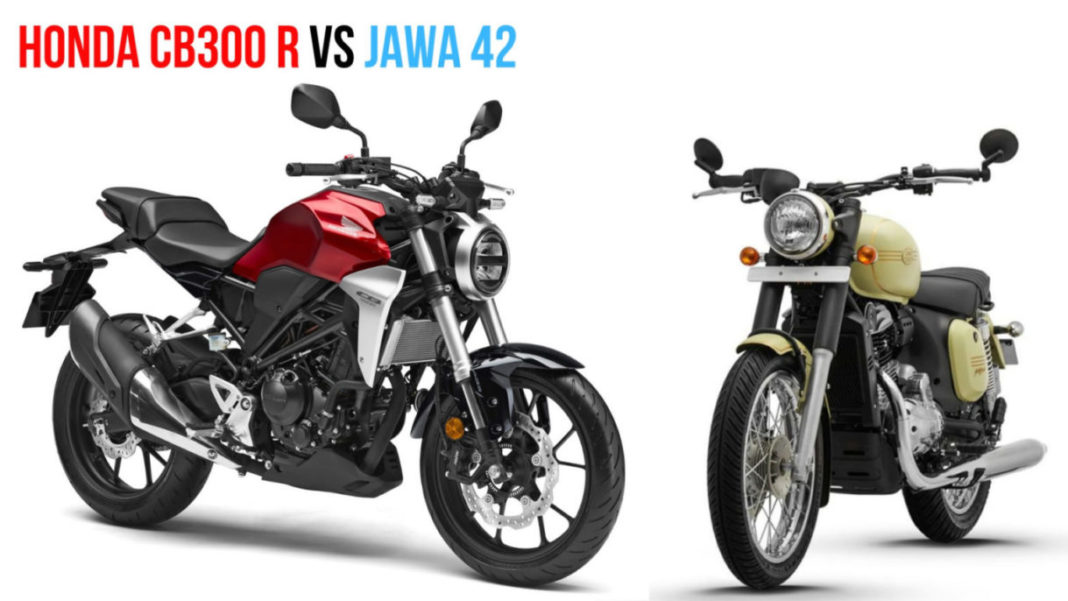 Jawa 42 VS Honda CB300R - Specs Comparison