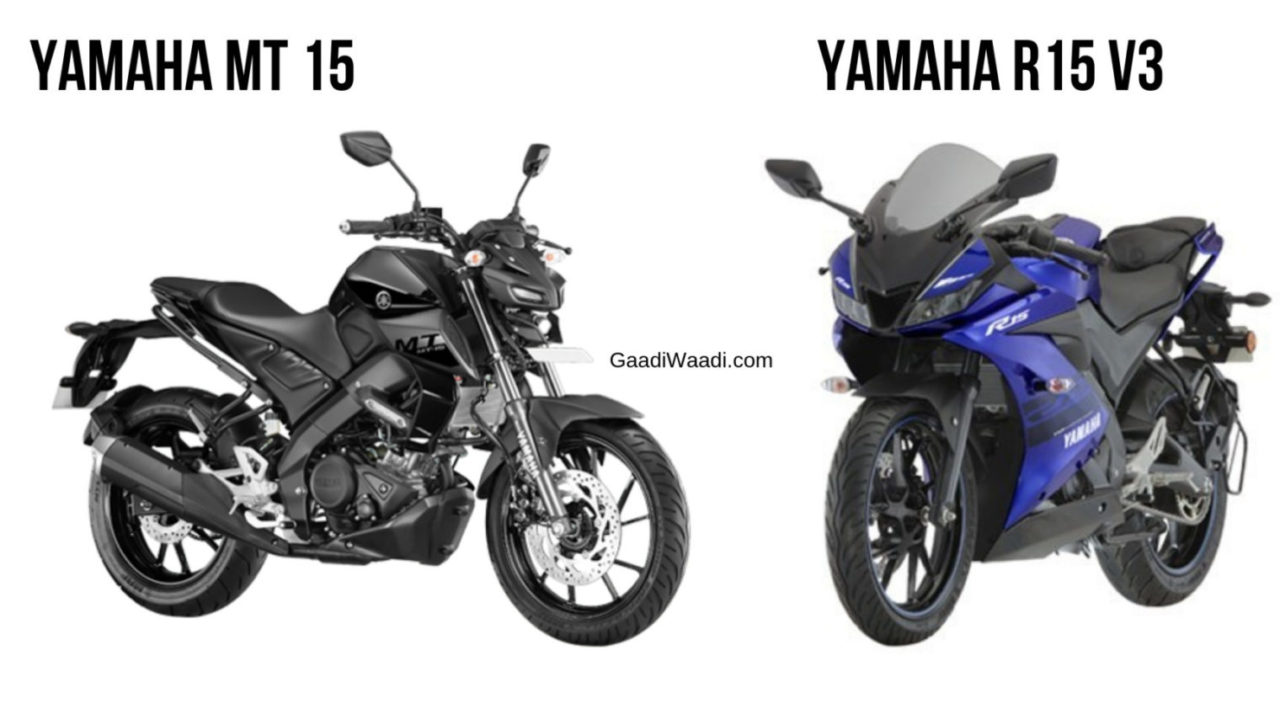 Yamaha Yzf R15 V3 Vs Yamaha Mt 15 Price And Key Difference
