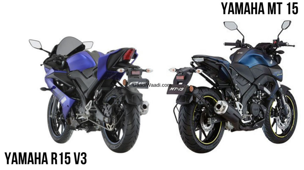 Yamaha YZF-R15 V3 VS Yamaha MT 15 -4