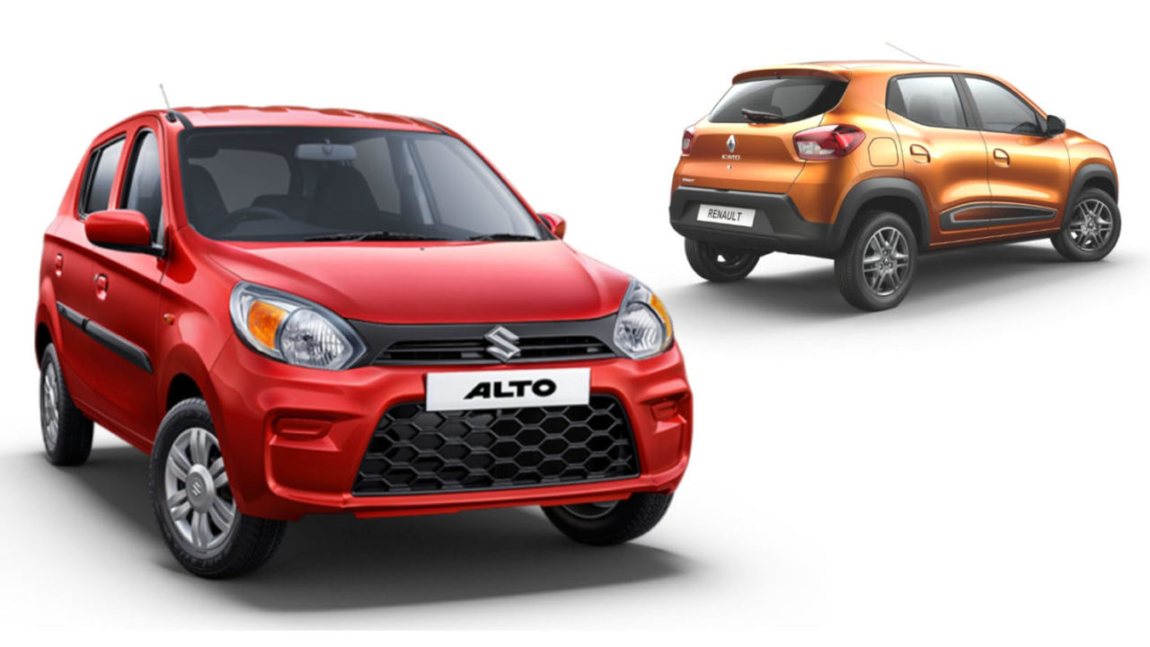 2019 Maruti Alto 800 vs Renault Kwid - Specs Comparison