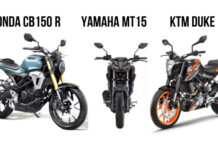Honda CB150R Streetster Vs Yamaha MT-15 Vs KTM Duke 125 – Comparison
