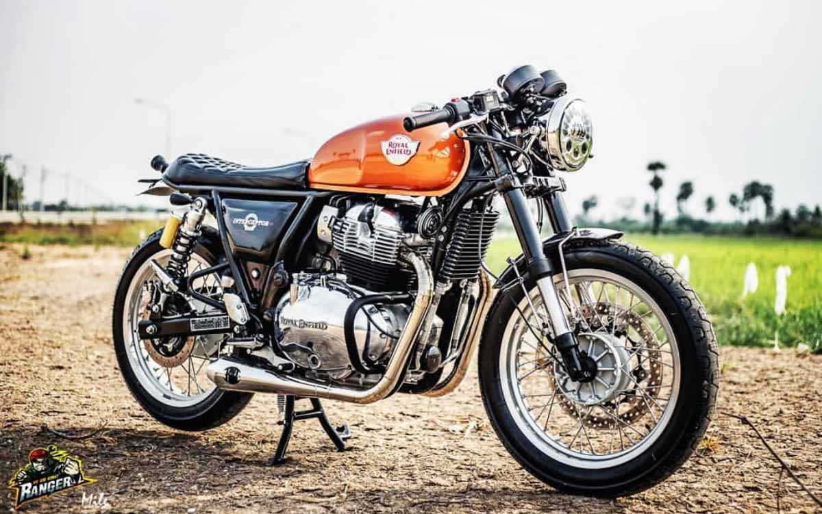 Royal Enfield Interceptor 650 Modified Into Cafe Racer With LED ...