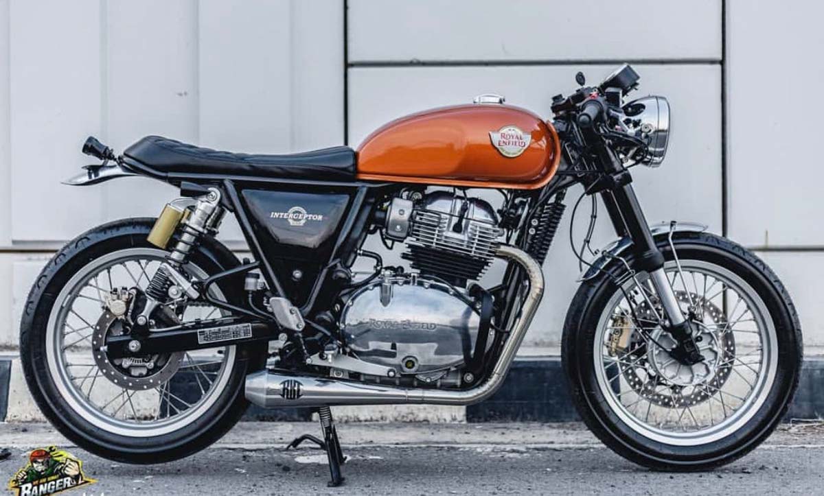 Royal Enfield Interceptor 650 Modified Into Cafe Racer With USD Forks