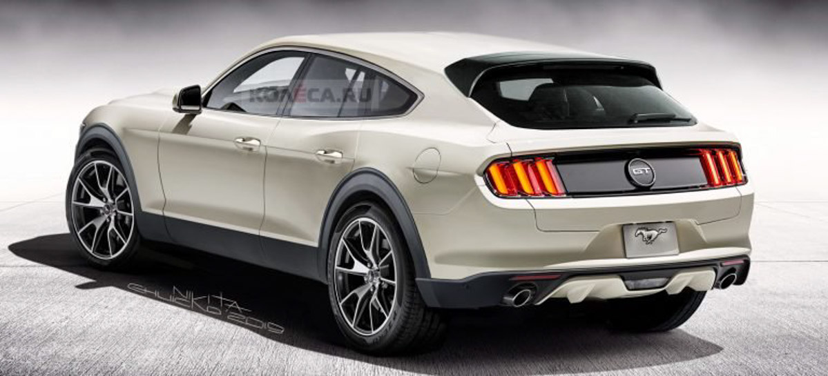 Ford Mustang Based Electric SUV Rendered;