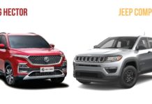 MG Hector Vs Jeep Compass