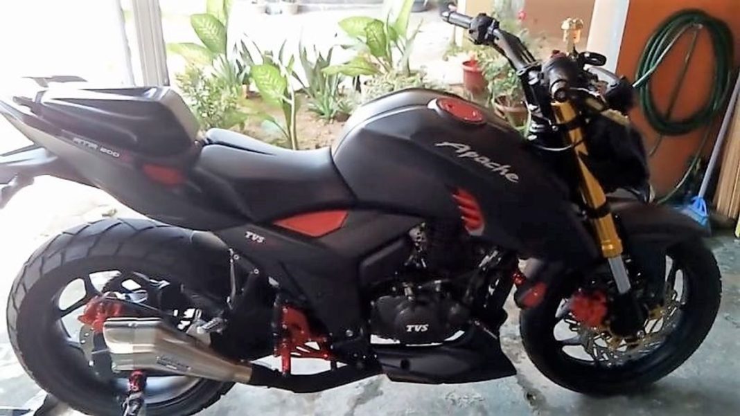 Tvs Apache Rtr 200 4v Modified With Draken Concept Inspirations