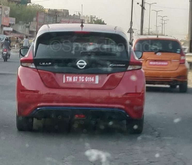 Nissan Leaf EV Spied India
