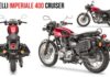 Upcoming Royal Enfield 350 Rival Benelli Imperiale 400 Cruiser Spotted In India