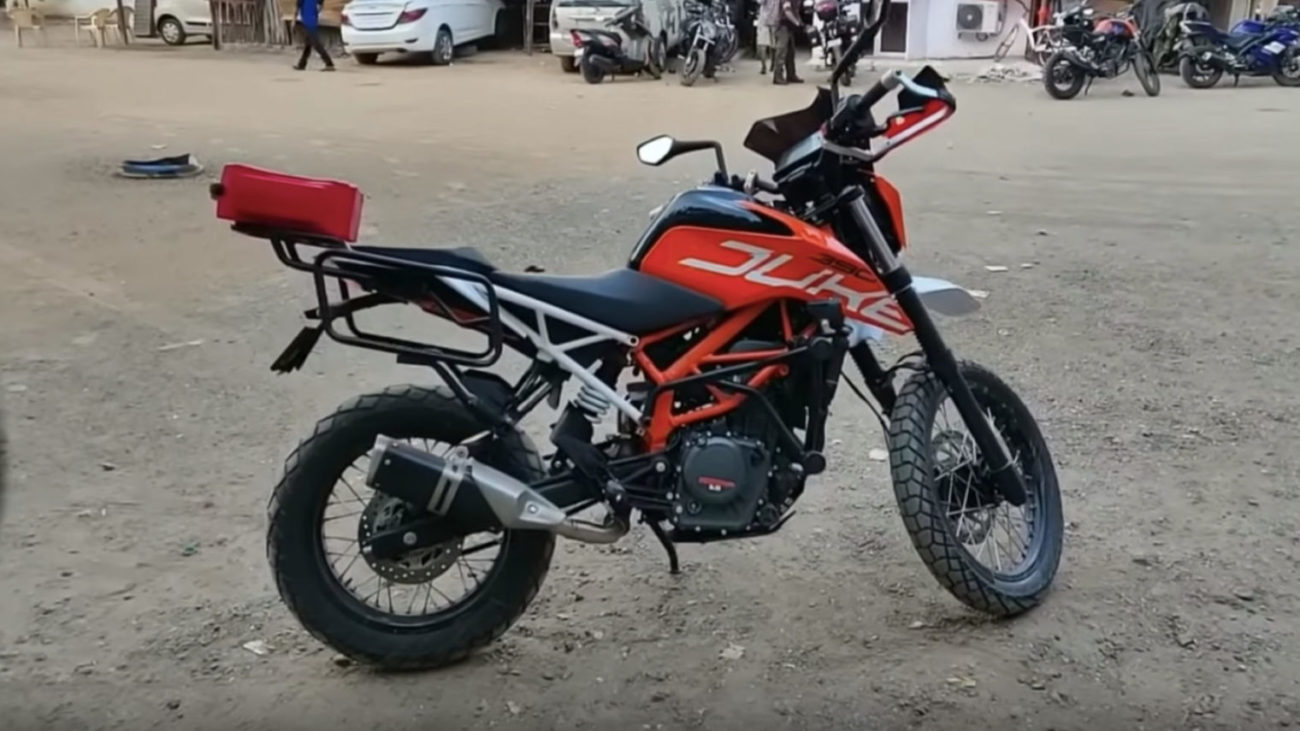 KTM Duke 390 Customised Into Adventure Motorcycle With Himalayan ...