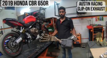 India’s First 2019 Honda CBR650R With Austin Racing Exhaust – Video