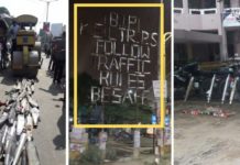 Bangalore Traffic Police Made Billboard With Seized Illegal Exhausts