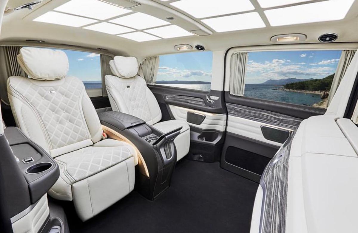 This Modified Luxurious Mercedes V-Class Van Is A Private Jet On